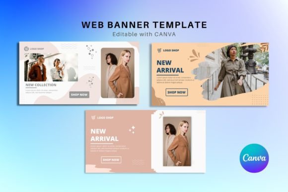 Canva Web Banner Templates for Online Shops