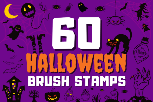 Cute Halloween Procreate Brushes