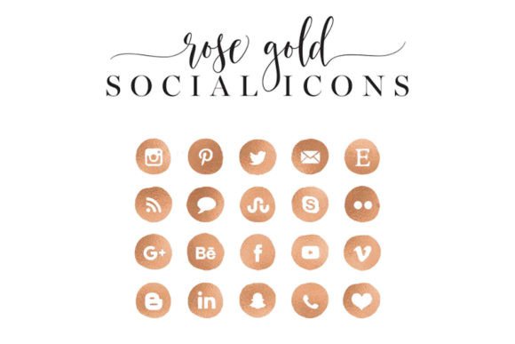 Elevating Your Digital Aesthetic with Rose Gold Social Icons
