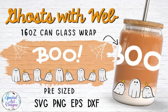 Evaluating the Ghosts with Web Glass Can Wrap for Custom Drinkware