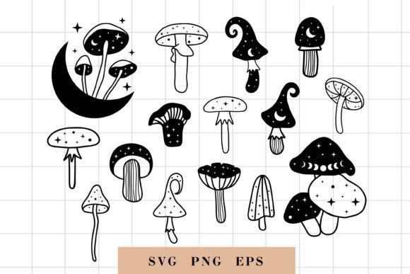 Evaluating the Mushrooms Celestial Witchy SVG for Creative Projects