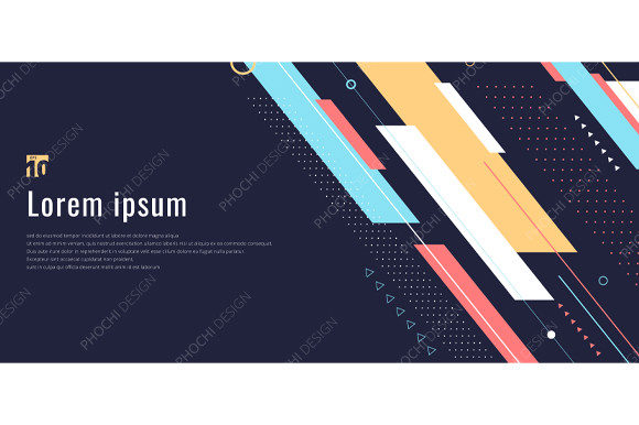 Geometric Banner Web Design Template