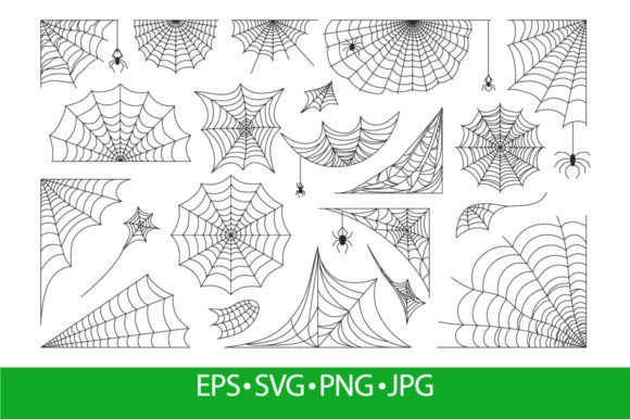 Integrating Halloween Spider Web and Black Cobweb Frame Assets into Professional Design Workflows