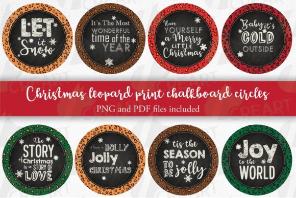 Integrating Leopard Print Round Christmas Graphics into Your Creative Workflow