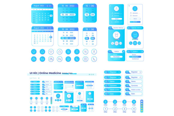 Online Medicine UI Elements Kit