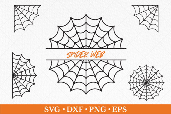 Spider Web SVG & Split Name Frame Guide