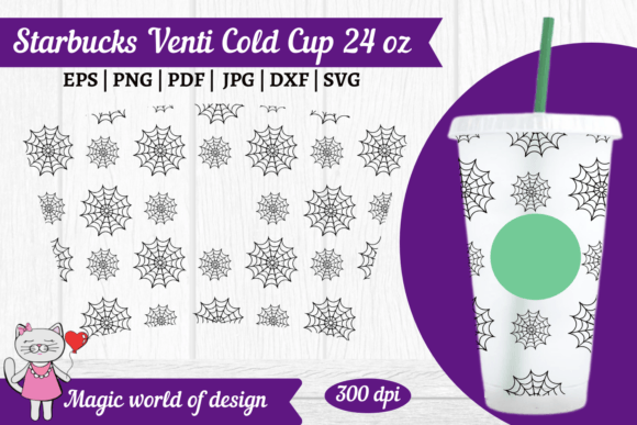 Spider Web Tumbler SVG for 24oz Cups