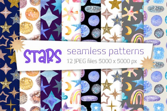 Star Seamless Patterns: Celestial Prints for Creative Design