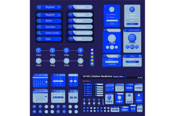 Telehealth Services UI Elements Kit