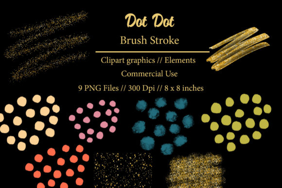 Unlocking Creative Potential with Dot Dot Brush Stroke Clipart Elements