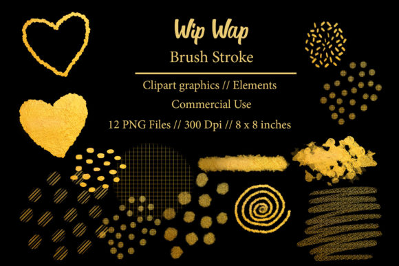Wip Wap Brush Stroke Clipart Guide